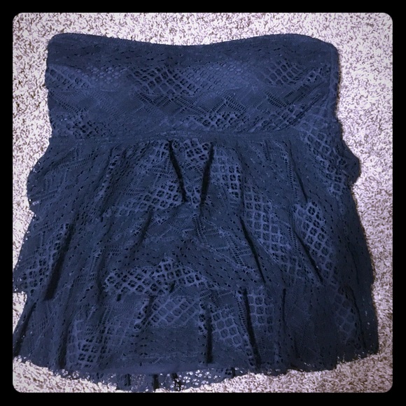 Women’s eyelit lace multi tiered swimsuit top - Picture 1 of 6